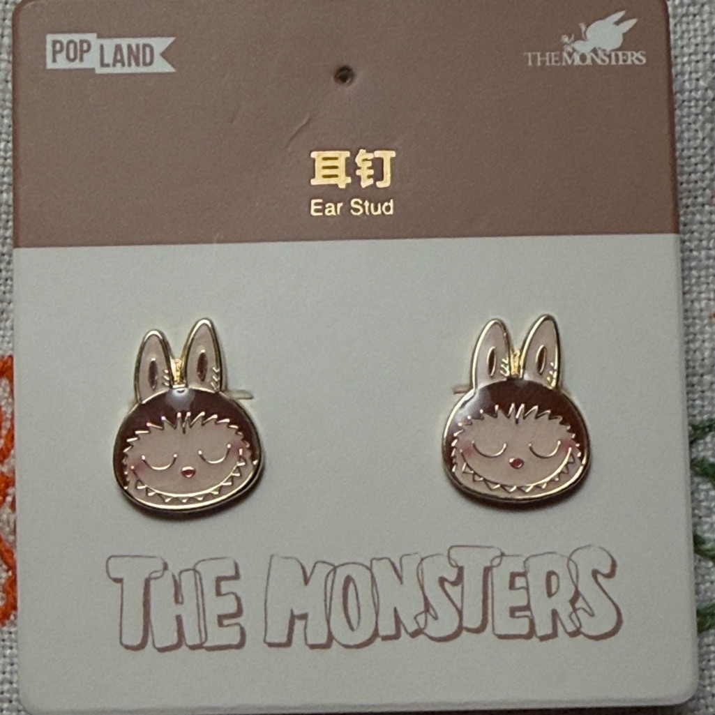 Pop Mart The Monsters Earrings Nwt